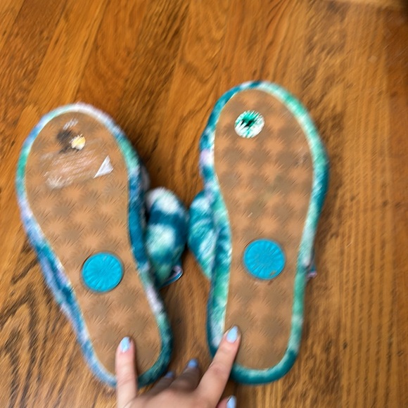 Teal and Purple Oh Yeah UGG Slipper Sandle - Picture 7 of 7